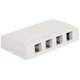 Elite Surface Mount Box with 4 Ports - White IC108SB4WH Elite Surface Mount Box with 4 Ports - White IC108SB4WH